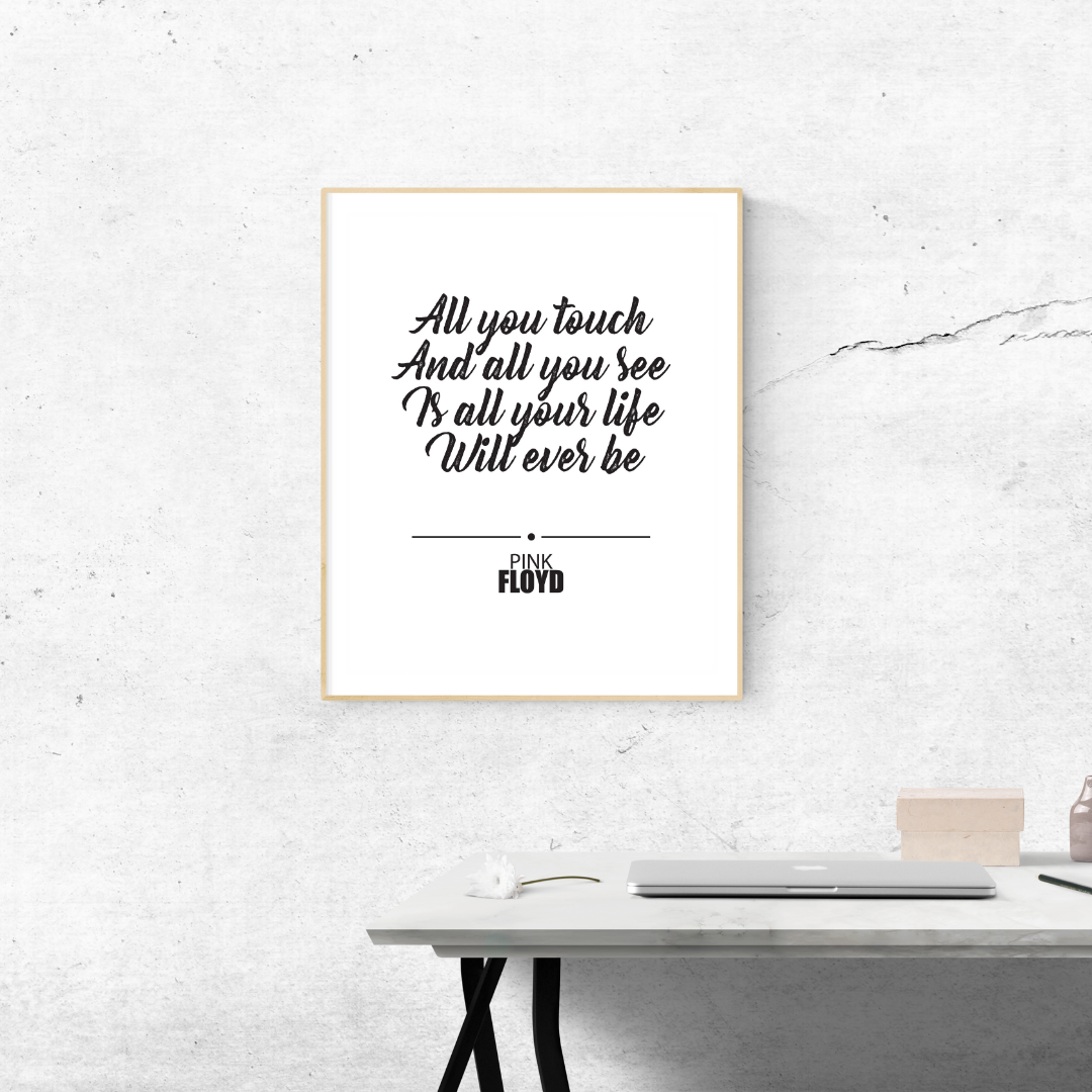 Pink Floyd Breath Quote