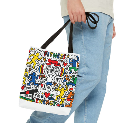 Pop Art inspire Keith Haring - Workout Tote Bag