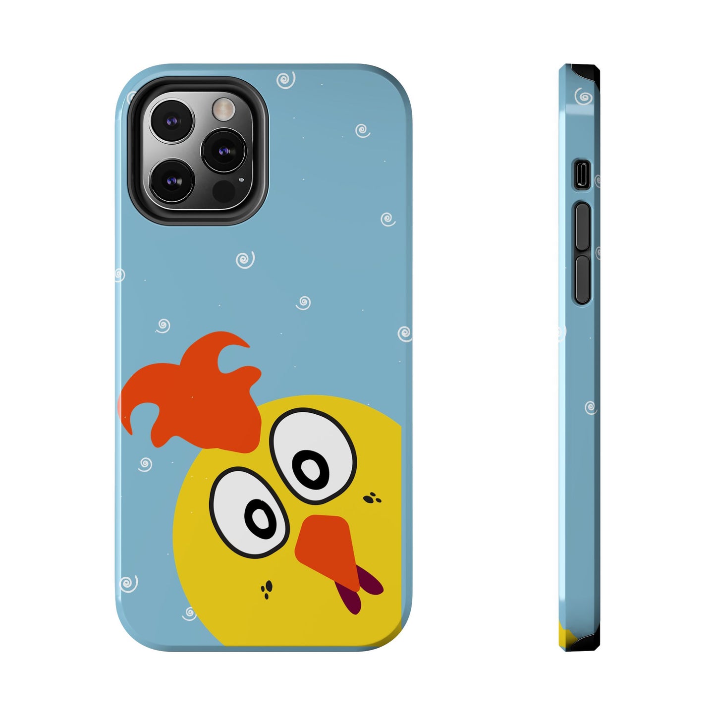 Copy of Penguin Cute Tough Phone Case – Blue Snowflake Protective Cover