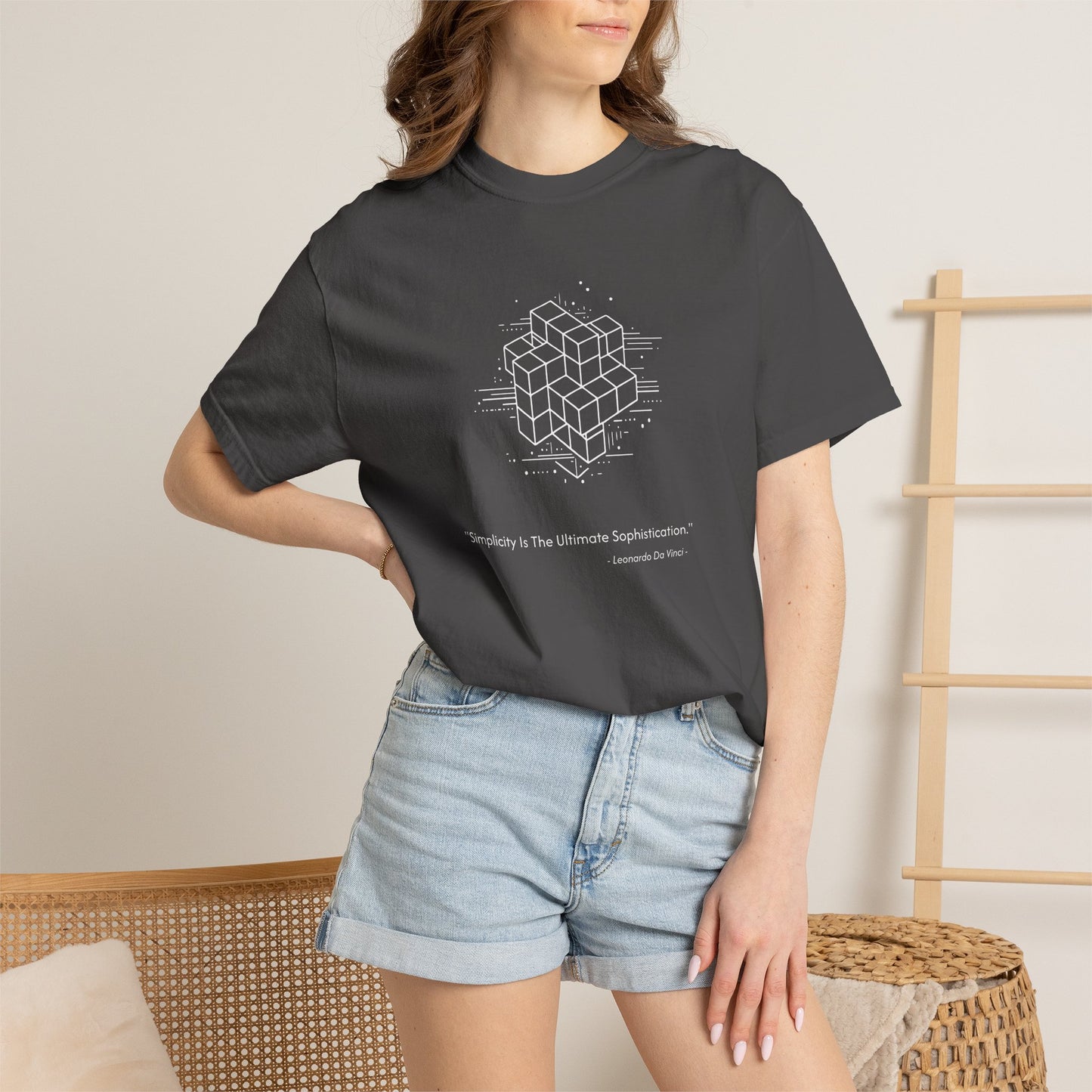 Unisex Garment-Dyed Cube T-shirt