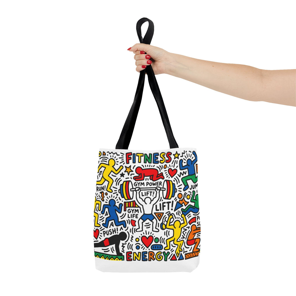 Pop Art inspire Keith Haring - Workout Tote Bag
