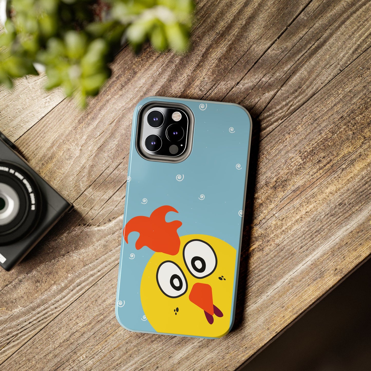 Copy of Penguin Cute Tough Phone Case – Blue Snowflake Protective Cover