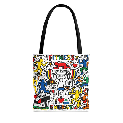 Pop Art inspire Keith Haring - Workout Tote Bag