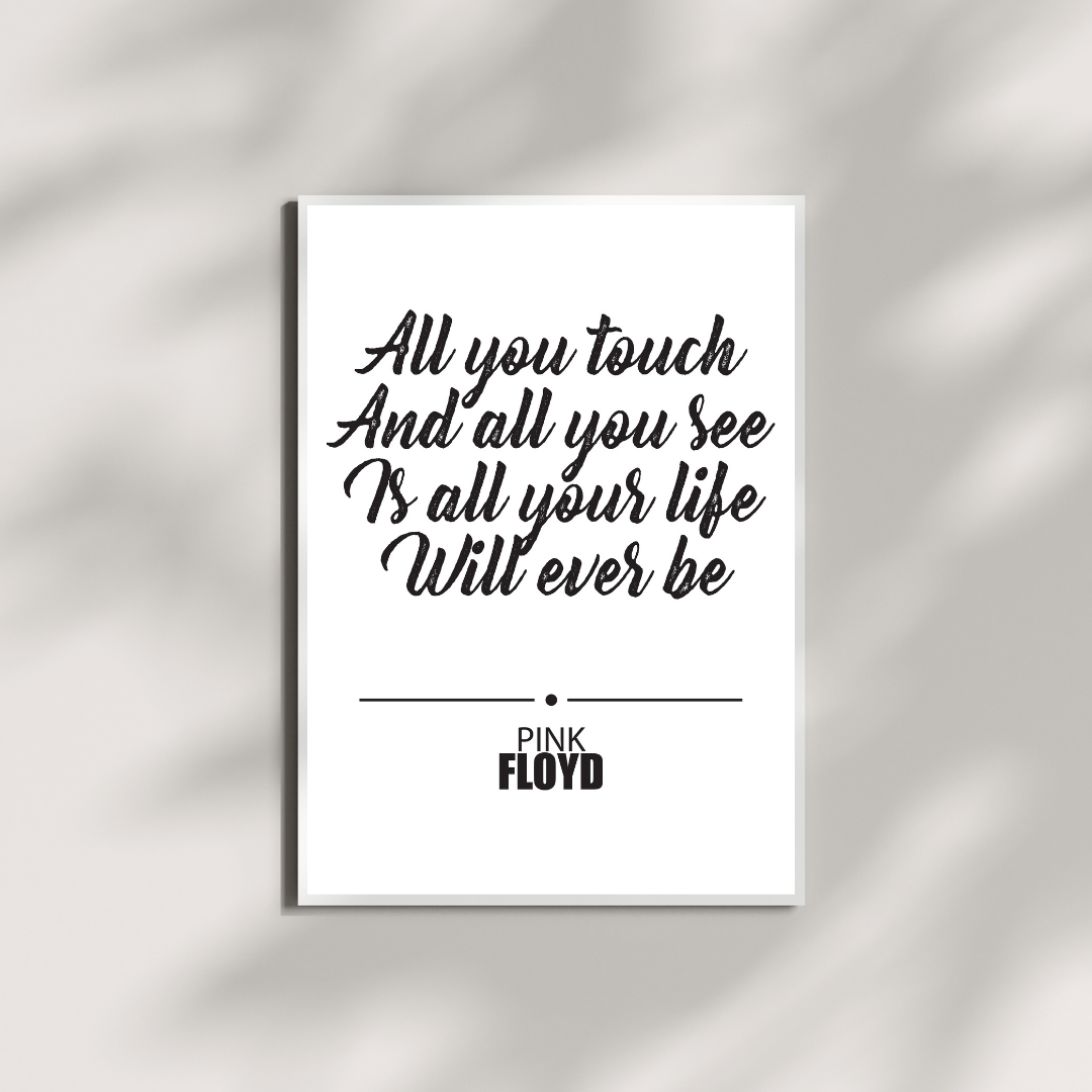 Pink Floyd Breath Quote