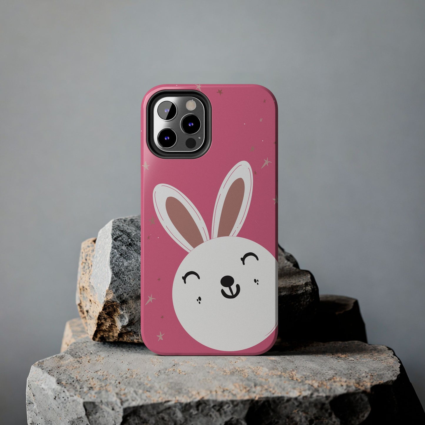Baby bunny Tough Phone Case – Blue Snowflake Protective Cover