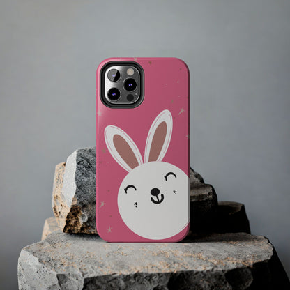 Baby bunny Tough Phone Case – Blue Snowflake Protective Cover