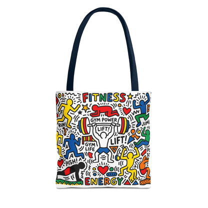 Pop Art inspire Keith Haring - Workout Tote Bag