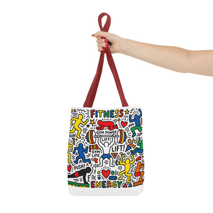 Pop Art inspire Keith Haring - Workout Tote Bag