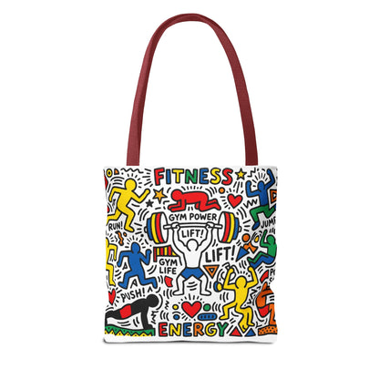 Pop Art inspire Keith Haring - Workout Tote Bag