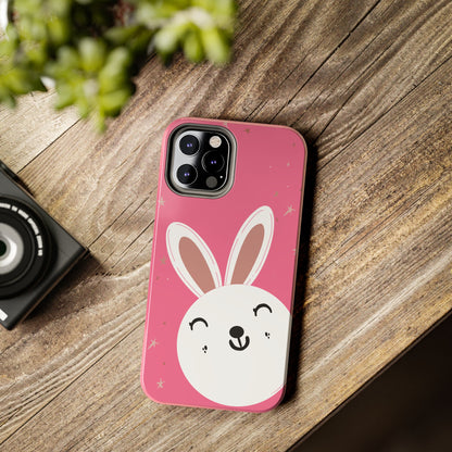 Baby bunny Tough Phone Case – Blue Snowflake Protective Cover