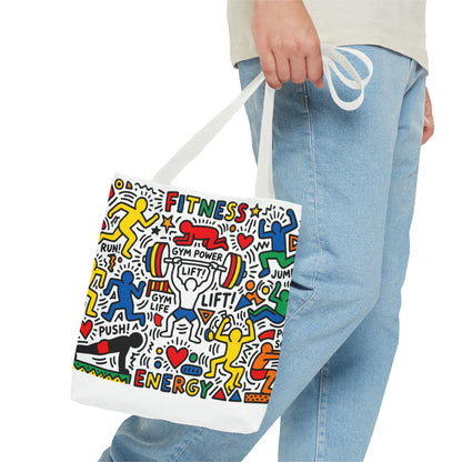 Pop Art inspire Keith Haring - Workout Tote Bag