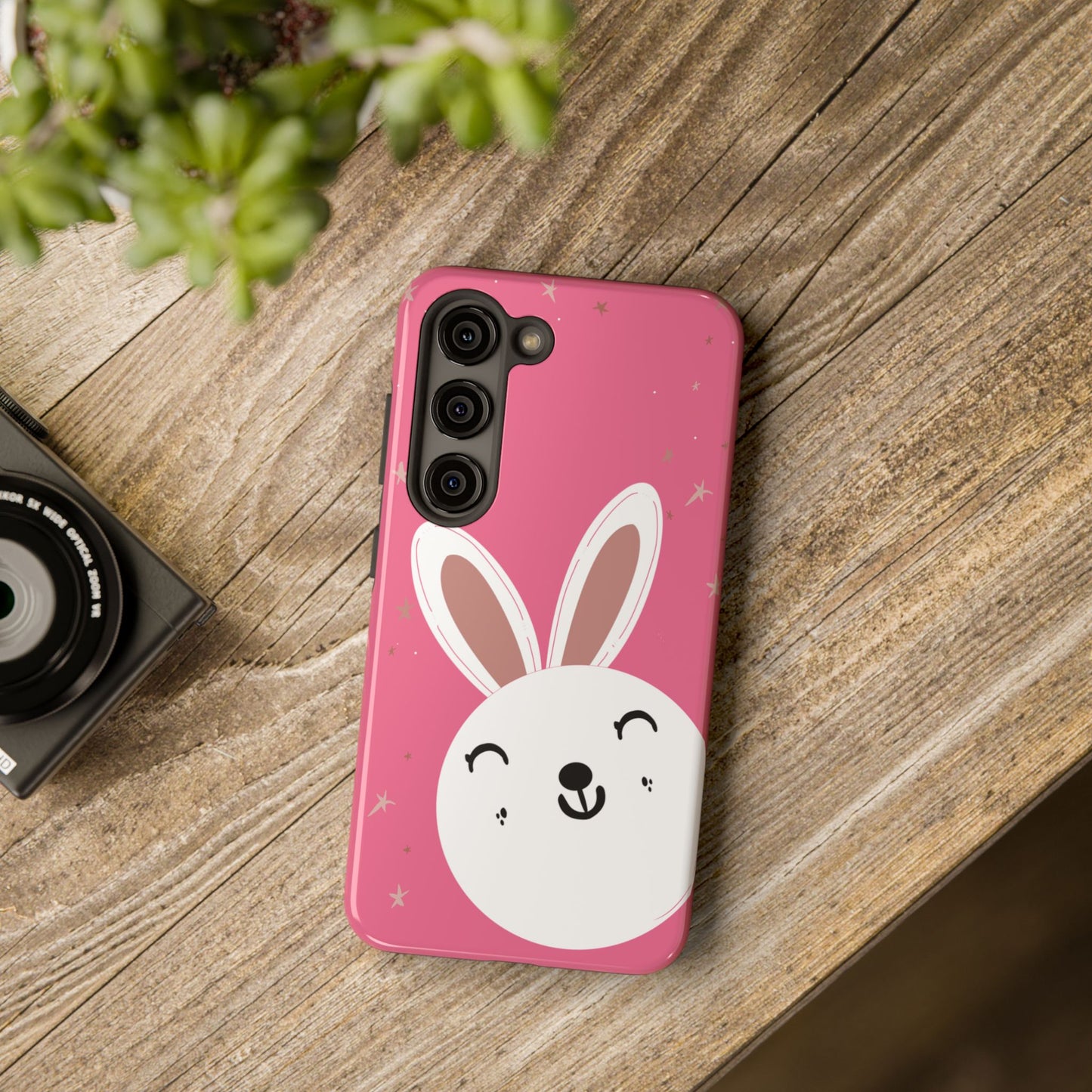 Baby bunny Tough Phone Case – Blue Snowflake Protective Cover