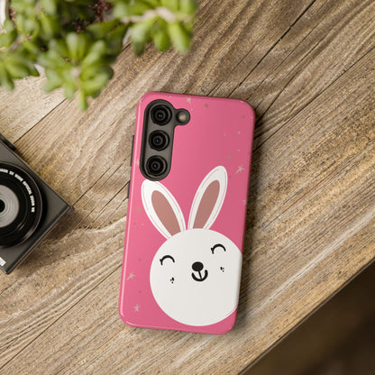 Baby bunny Tough Phone Case – Blue Snowflake Protective Cover