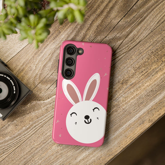 Baby bunny Tough Phone Case – Blue Snowflake Protective Cover