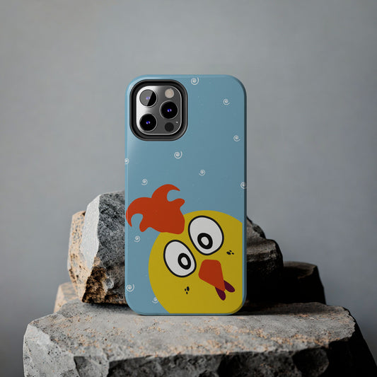 Copy of Penguin Cute Tough Phone Case – Blue Snowflake Protective Cover