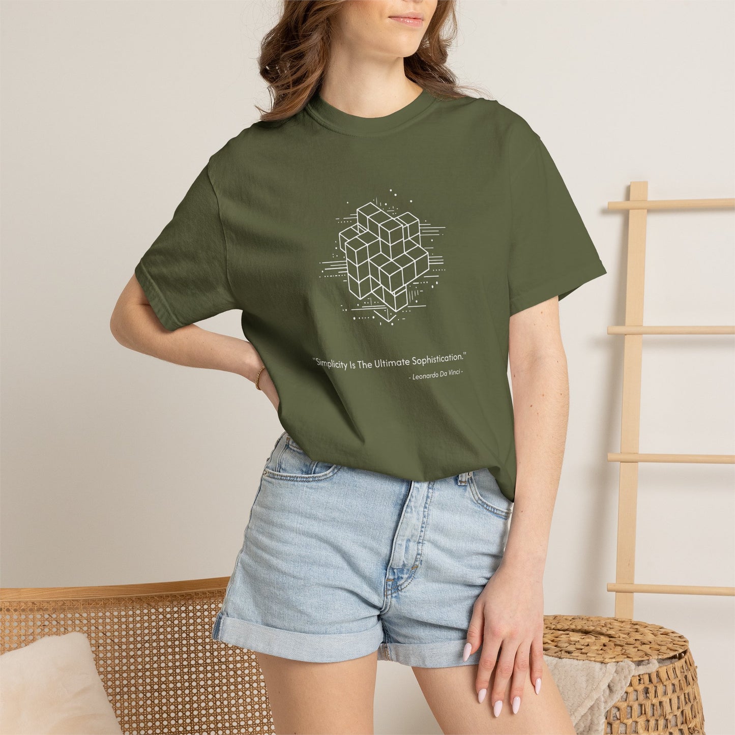 Unisex Garment-Dyed Cube T-shirt