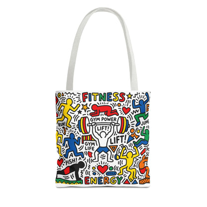 Pop Art inspire Keith Haring - Workout Tote Bag