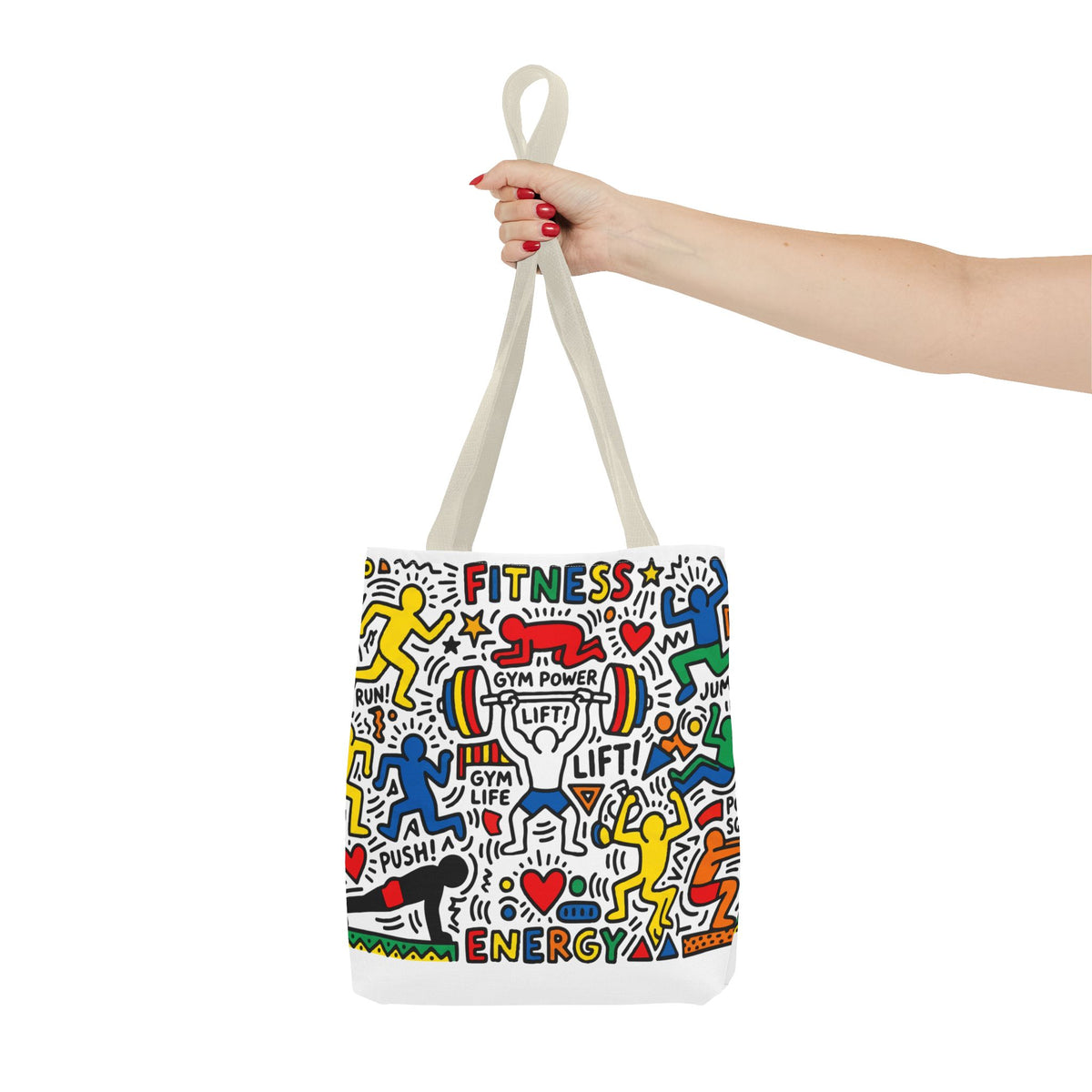 Pop Art inspire Keith Haring - Workout Tote Bag
