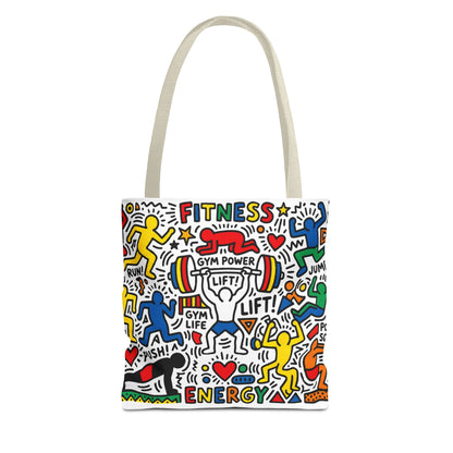 Pop Art inspire Keith Haring - Workout Tote Bag